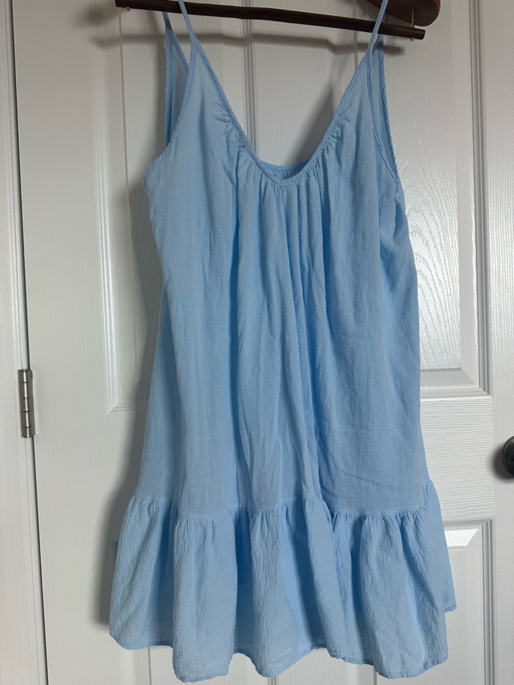 9 seed resort ST. Tropez light Blue  Swim Coverup Dress with Ruffle Hem revolve - Picture 4 of 12